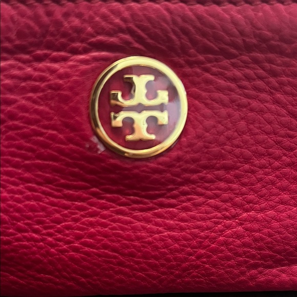 Tory Burch Pink Leather Key Holder with Gold Accents - Picture 2 of 4